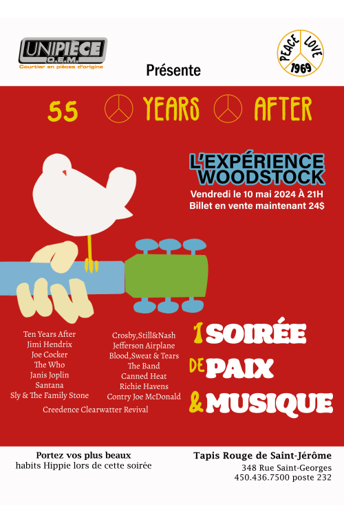 55 Years | L'expérience Woodstock | 10 mai